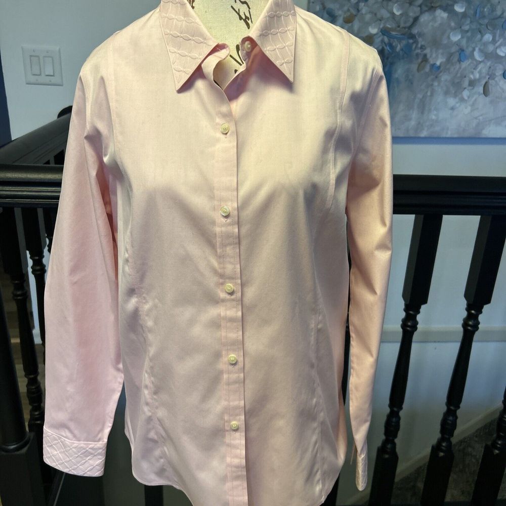 Liz Claiborne • wrinkle free button down‎ long sleeve shirt Size 12